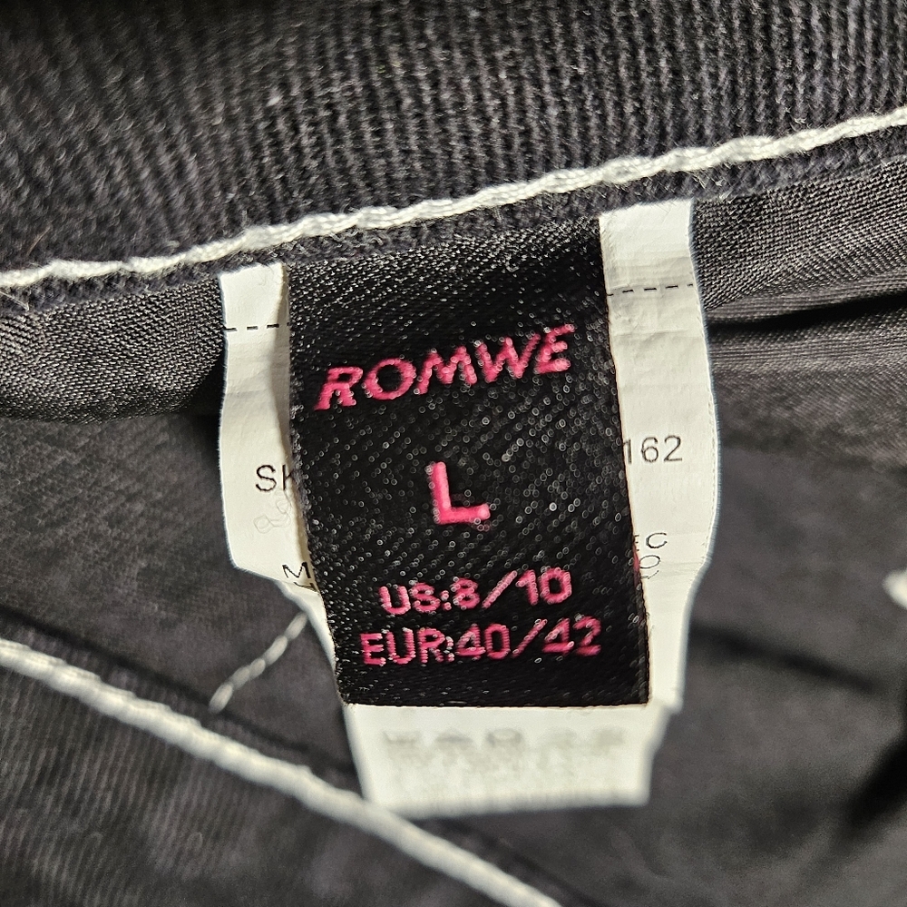 Black Cargo Pants with White Stitching - Picture 9 of 14
